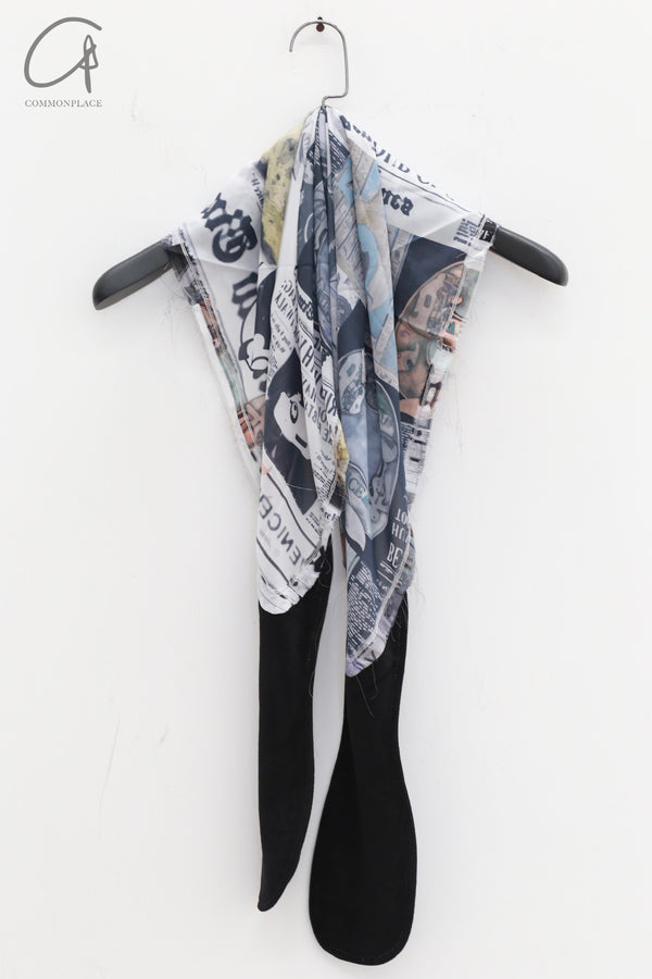VeniceW 24 spring and summer printed chiffon embroidered scarf 0-A1 color